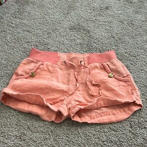 Coral low waisted bebe shorts